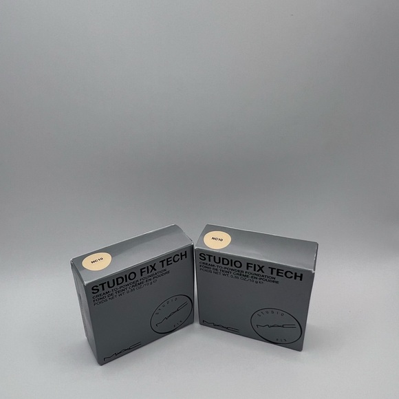 NEW MAC Studio Fix Tech Cream-to-Powder Foundation nc 10 NIB authentic 2 pack - Picture 1 of 12